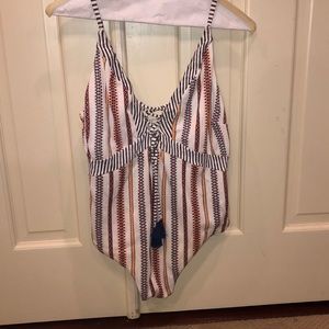 One piece bathing suit
